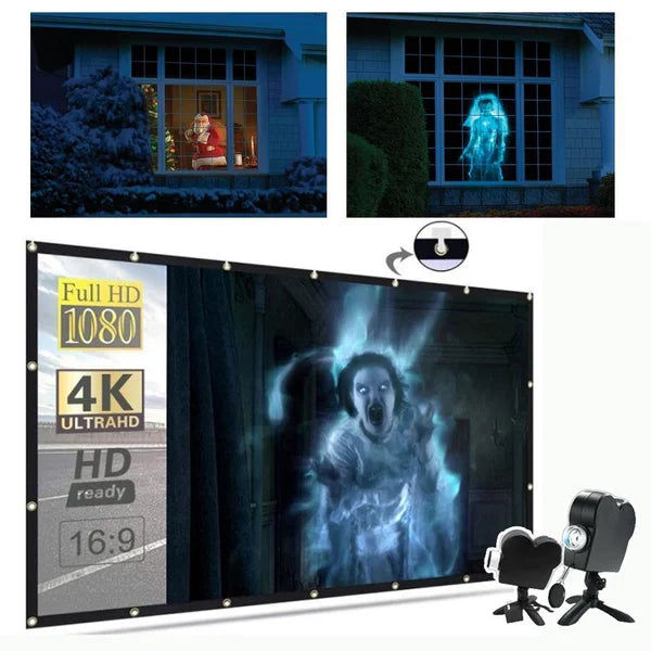 Proyector Holográfico para Fiesta de Halloween y Navidad