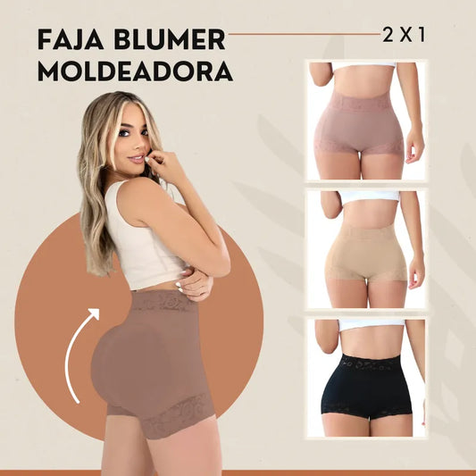 Faja Blumer moldeadora de glúteos con encaje (OFERTA 2X1)