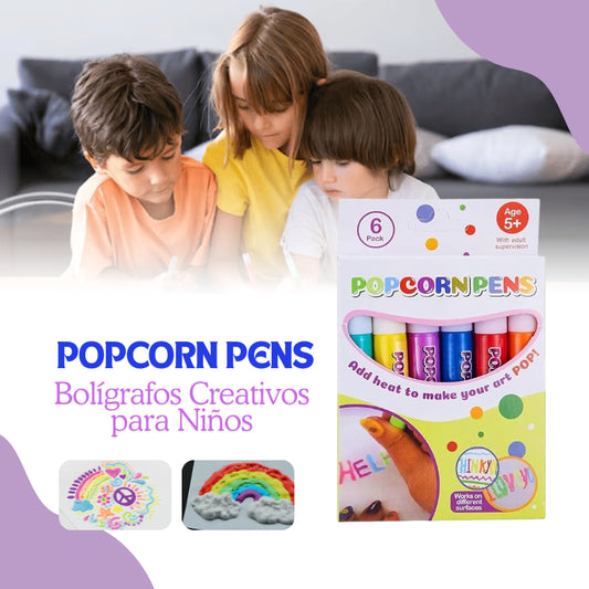 Popcorn Drawing Pens™ - Bolígrafos Creativos para Niños