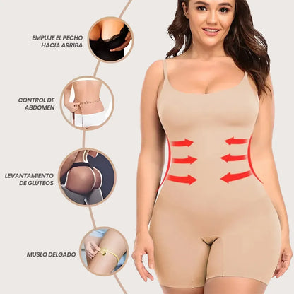 Faja Curvy Enteriza - Moldeadora Compresión + Gratis Gel Levanta Pompa