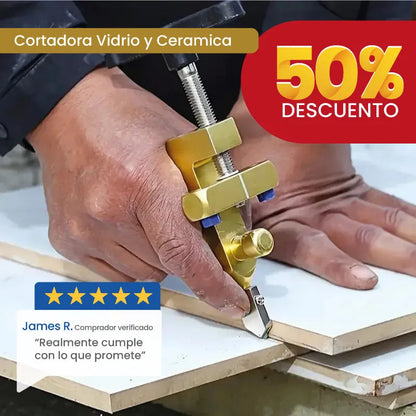 Cortadora Vidrio y Ceramica - Trabajo más Rápido y sin Perdida de Material 50% Descuento