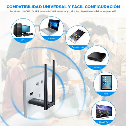 Amplificador de Señal WIFI - Internet en Cada Rincón de Casa