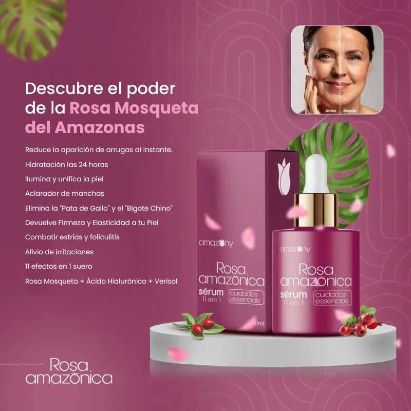 Serum facial Rosa del Amazonas