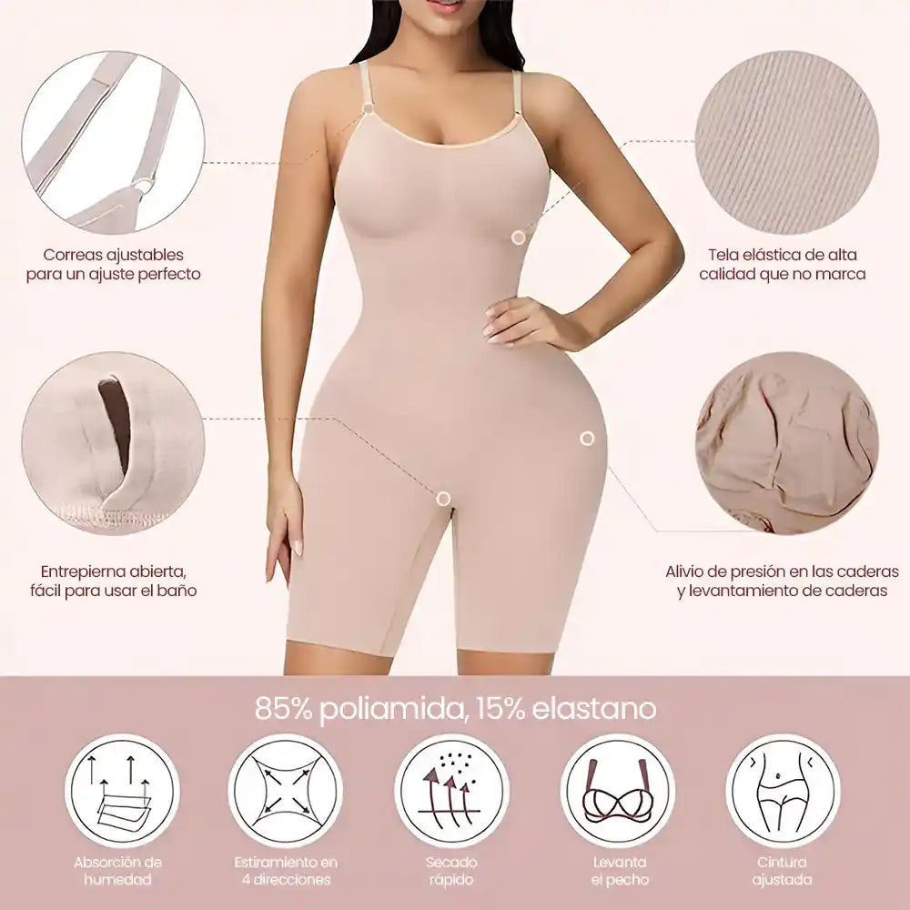 Faja Curvy Enteriza - Moldeadora Compresión + Gratis Gel Levanta Pompa