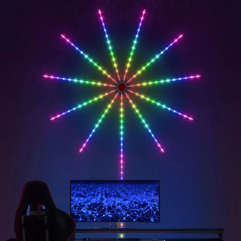 Luces Inteligentes Gigantes con Sensor de Sonido - Efecto Fuegos Artificiales R