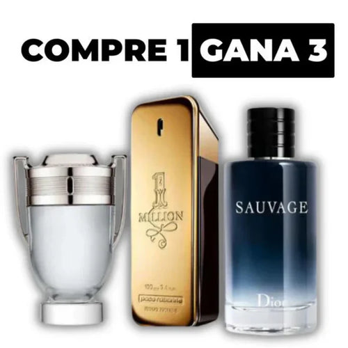 Tres Perfumes de Lujo Men - Paga 1 lleva 3