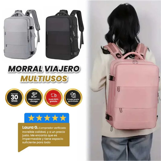 TravelBags - Morral Viajero Super Espacioso - Equipaje de Manos