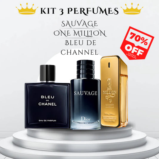 Tres perfumes Deluxe Men - Paga 1 Lleva 3