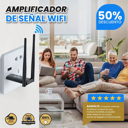 Amplificador de Señal WIFI - Internet en Cada Rincón de Casa