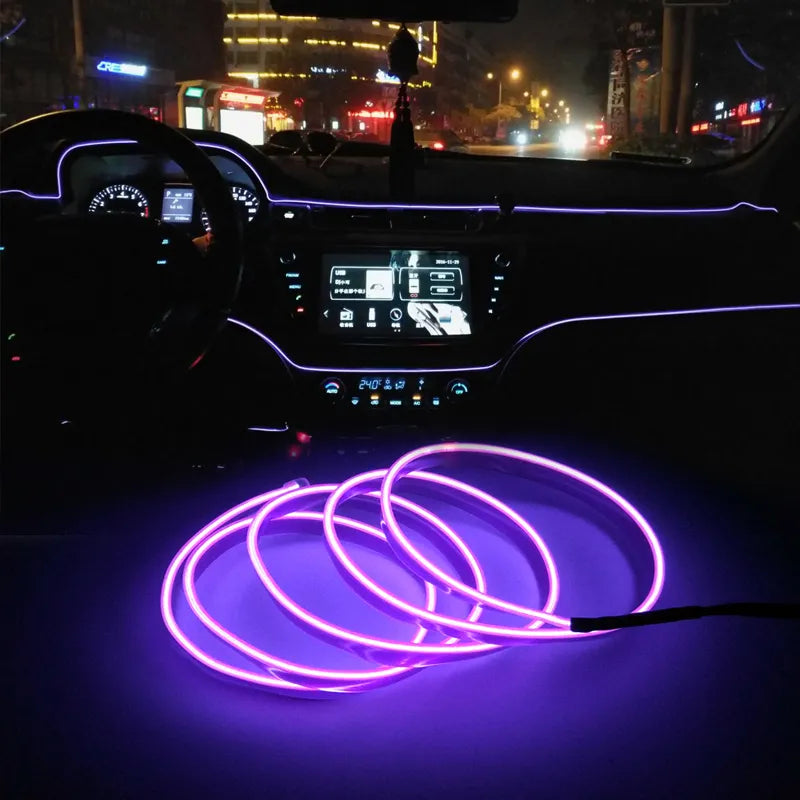 Luces LED RGB Inteligentes - Personaliza el Interior de tu Carro