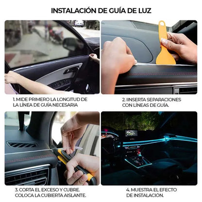 Luces LED RGB Inteligentes - Personaliza el Interior de tu Carro